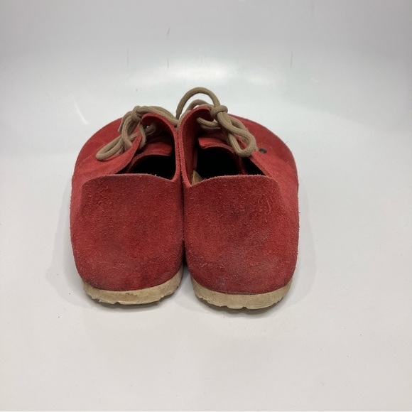Birkenstock Main lace up Derby shoes red suede unisex sizing - Picture 5 of 8
